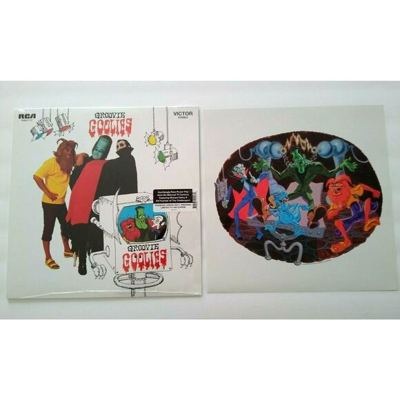 Groovie Goolies Green Vinyl LP Record Album TV Show Halloween Limited Art Print